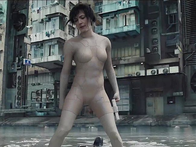 Scarlett Johansson Sexy Scenes From Ghost in the Shell (2017)