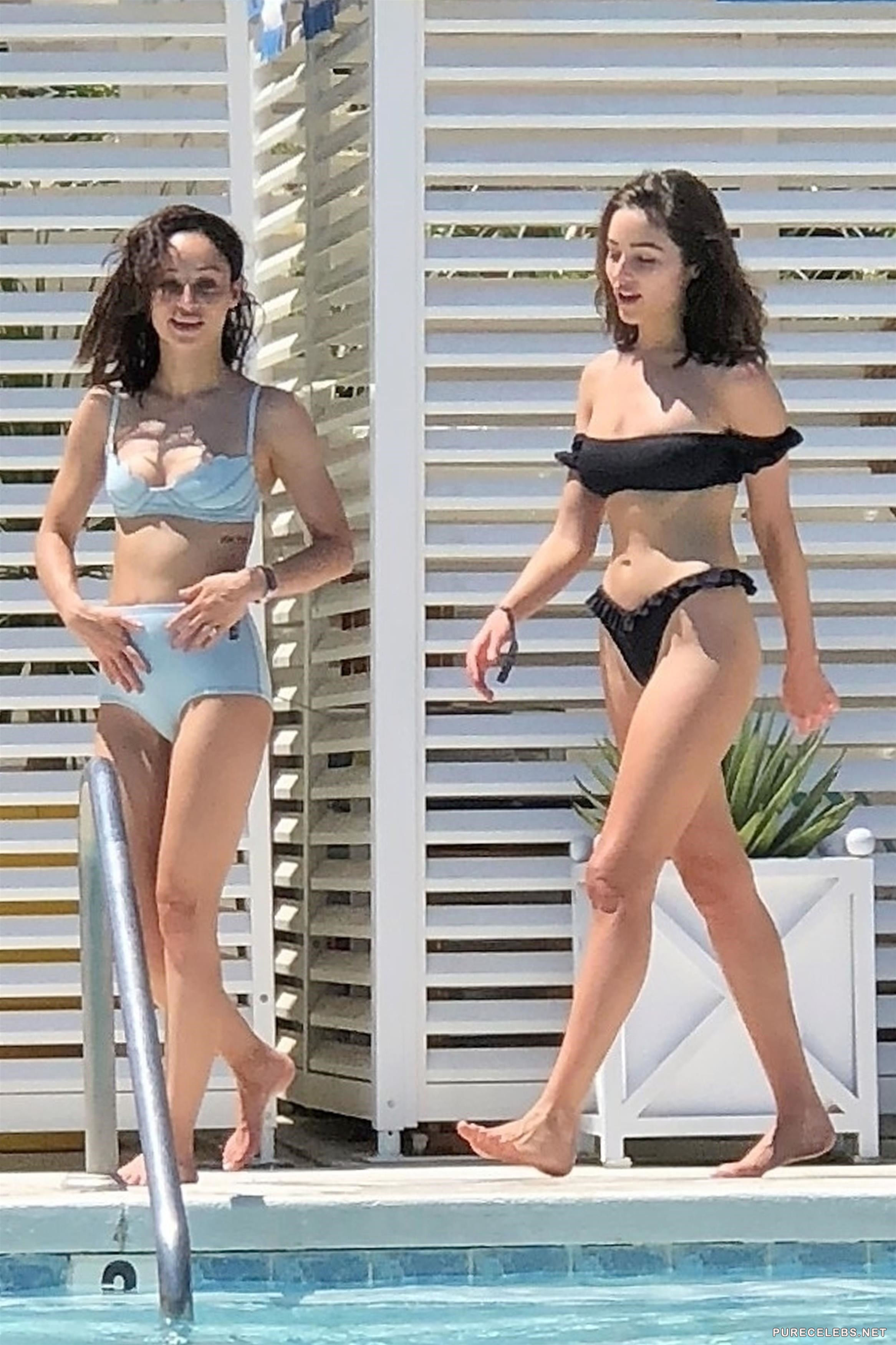 Olivia Culpo And Cara Santana Caught In Thong Bikini