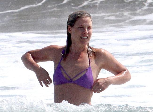 Ali Larter Caught Tanning In A Purple Bikini
