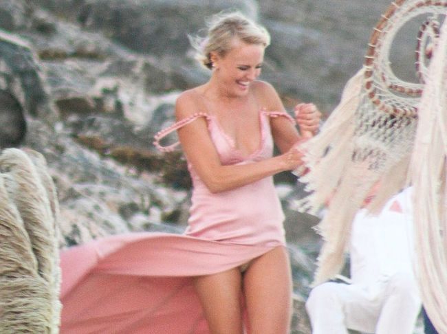 Malin Akerman Upskirt And Sexy Moments During Her Wedding