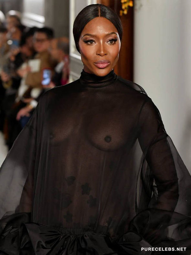 Leaked naomi campbell see through stage shots