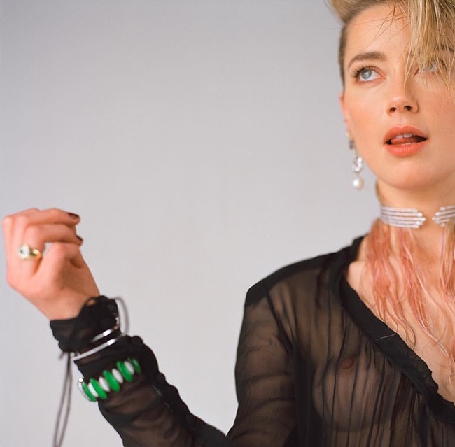 Amber Heard See Through And Sexy Photoshoot