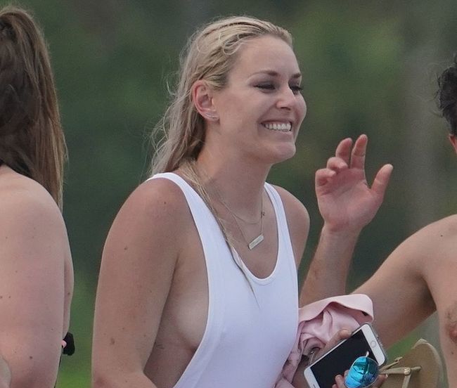 Lindsey Vonn See Through And Thong Swimsuit Shots