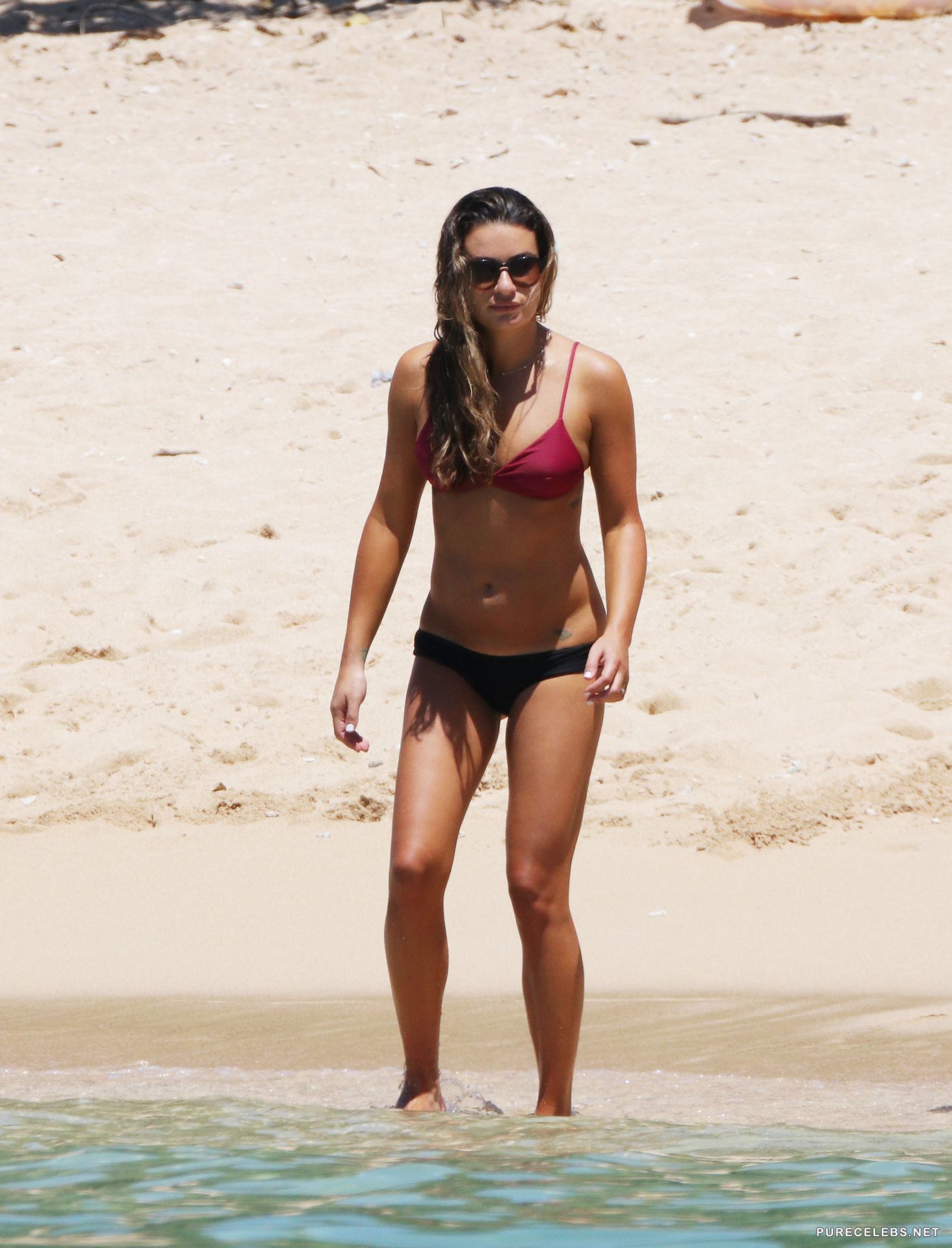 Lea Michele Paparazzi Bikini Beach Photos
