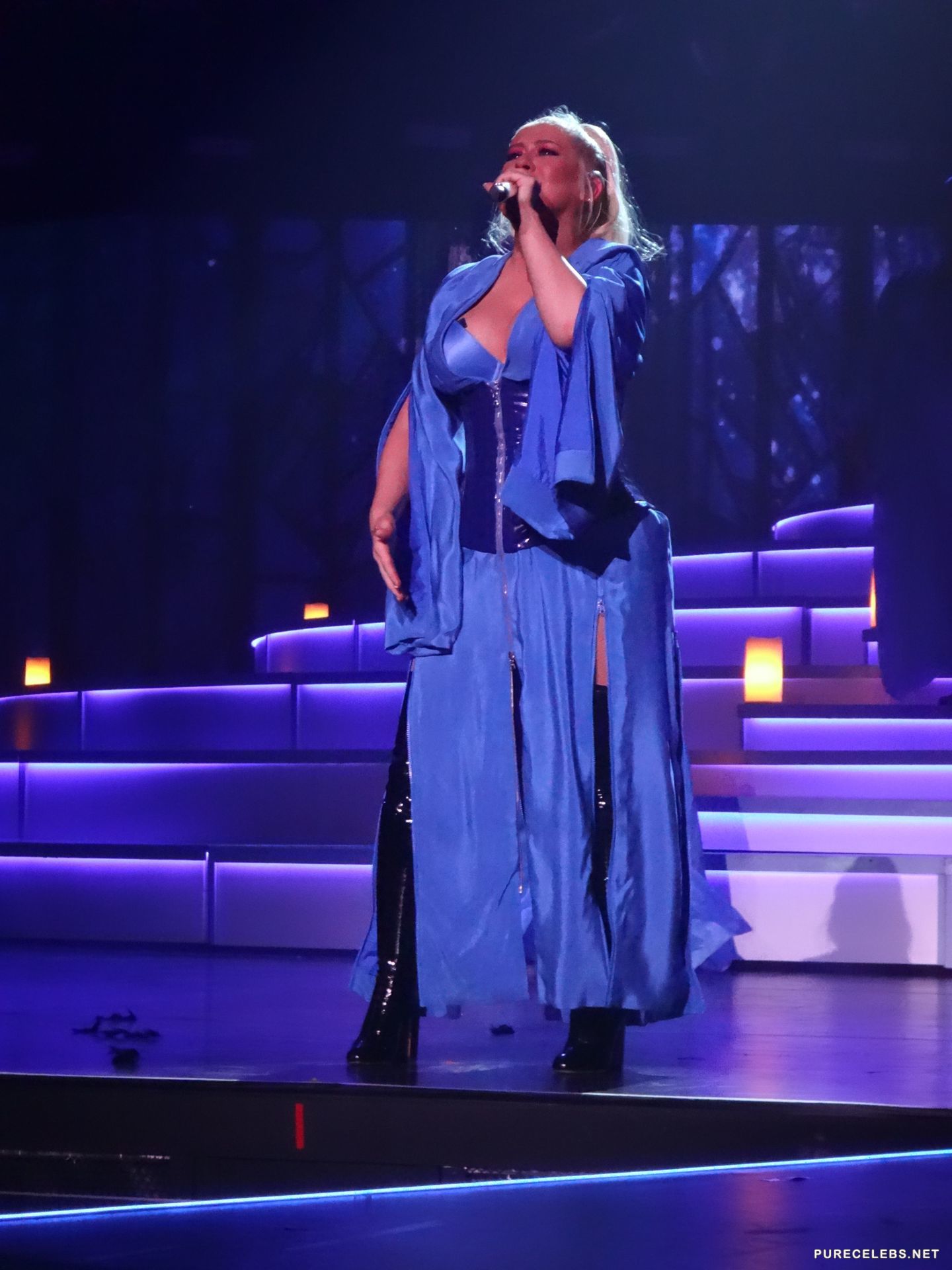 Christina Aguilera Nipple Pasties Slip On A Stage 