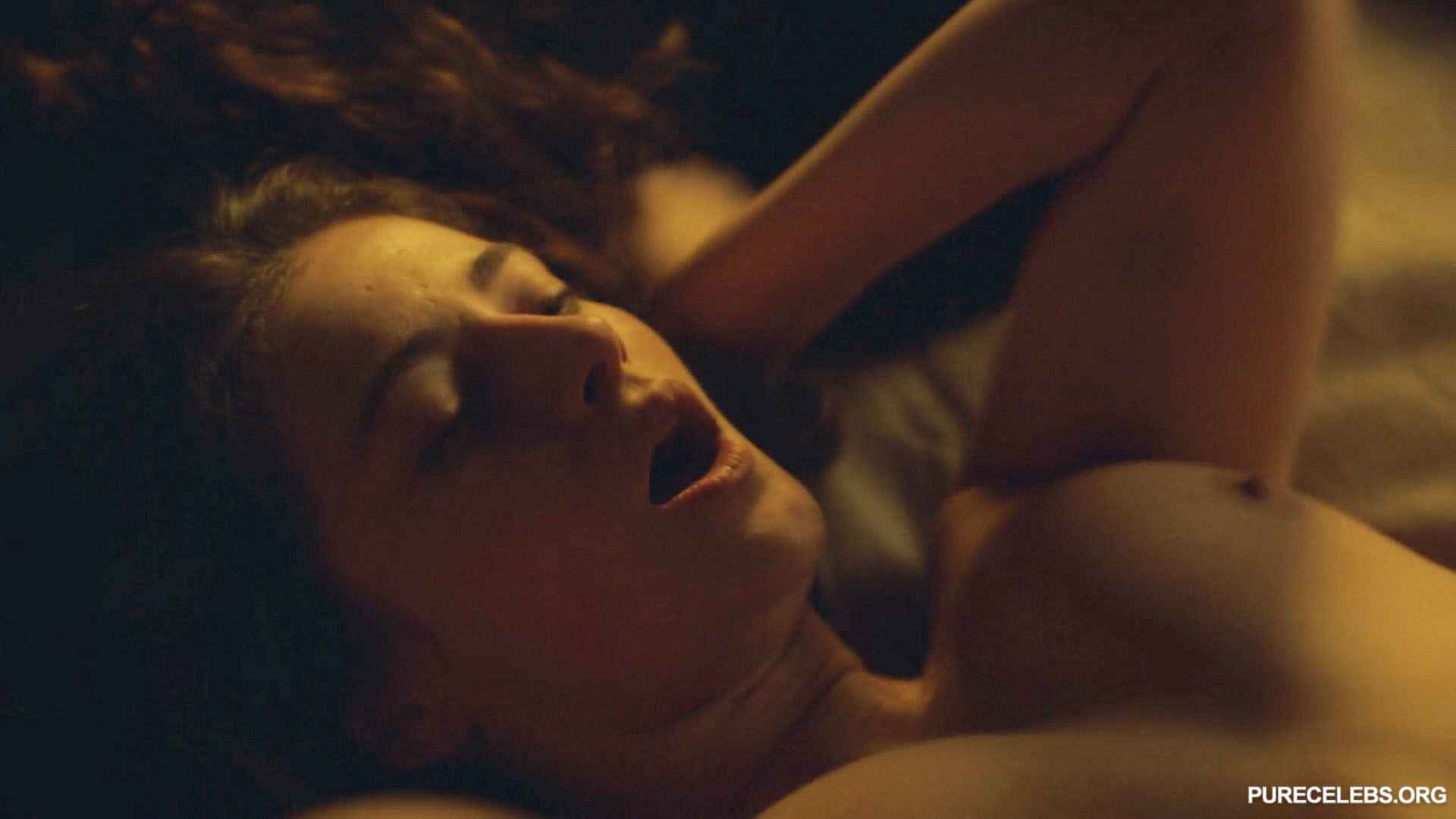 British actress Millie Brady starred in nude and sex scenes in the series T...