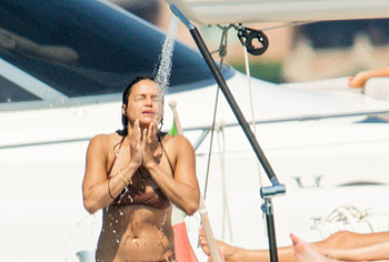 Michelle Rodriguez shower