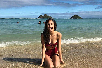 Olivia Rodrigo wet bikini beach