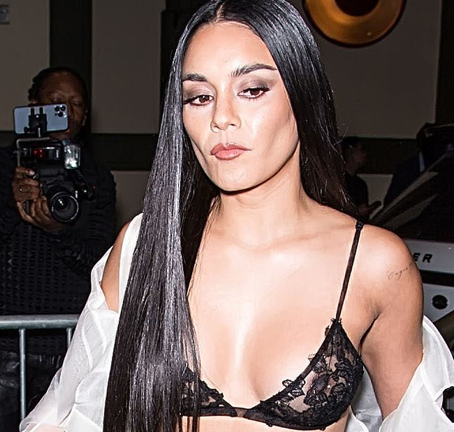Vanessa Hudgens Flashes Her Tits With Pierced Nipple