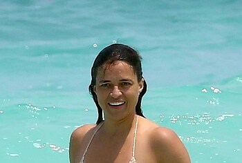 Michelle Rodriguez beach photo
