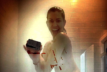 Tricia Helfer naked in shower
