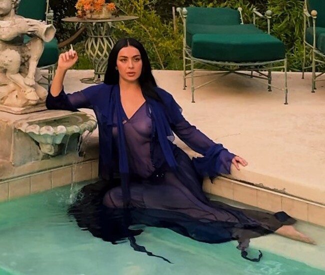 Charli XCX see through moment