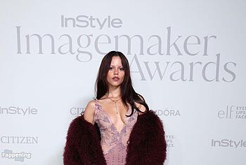 Jenna Ortega in see through dress