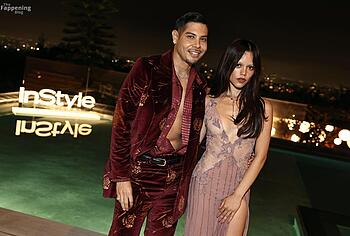 Jenna Ortega in see through dress