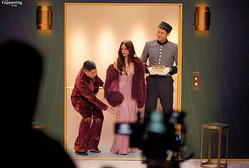 Jenna Ortega in see through dress