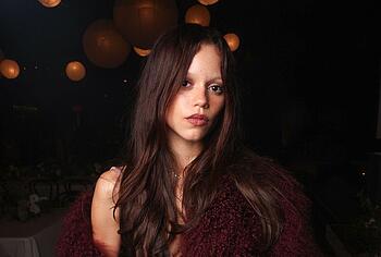 Jenna Ortega in see through dress