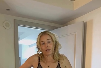 Chelsea Handler in lingerie