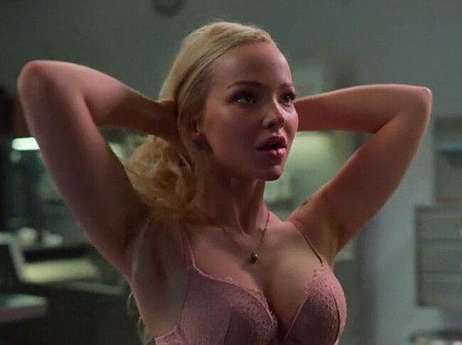 Dove Cameron Lingerie & Sex Shower Scenes in Love Me Dead