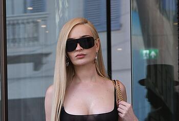 Kim Petras Nip Slip And See Through Public Photos