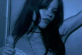 Jenna Ortega Shows Off Her Tits in Low Naked Dress