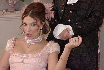 Millie Bobby Brown Looks Hot In Silk Retro Lingerie