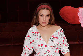 Millie Bobby Brown Looks Hot In Silk Retro Lingerie