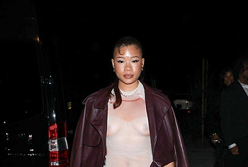Storm Reid Nip Slip And See Through Pics