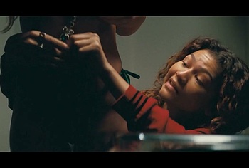 Zendaya Pokies And Emma Kotos Nude in Euphoria