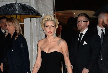 Halsey upskirt and tits photos