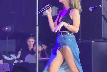 Maren Morris cameltoe upskirt and bikini pics