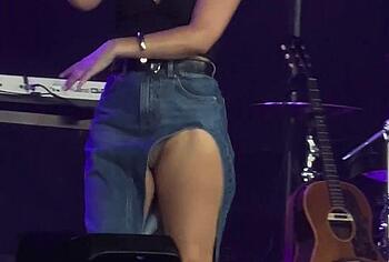 Maren Morris cameltoe upskirt and bikini pics