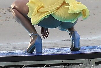 Rita Ora nude and cameltoe upskirt pics
