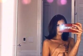Bella Hadid Topless Selfie And Thong Bikini Butt Shots