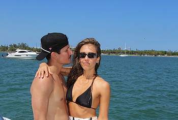 Jessica Alba Relaxing In Bikini With Young Boyfriend On a Beach