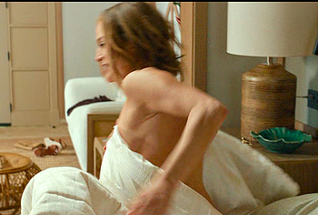 Jennifer Lopez Side Boobs and Bikini Scenes In Office Romance