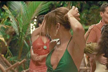 Jennifer Lopez Side Boobs and Bikini Scenes In Office Romance