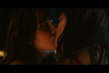 Lily Collias and Malia Pyles Lesbian Scenes in Cape Fear