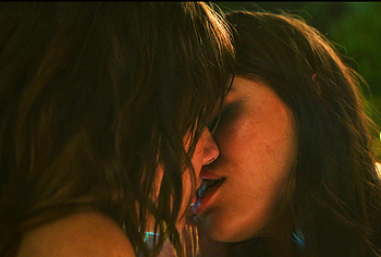 Lily Collias and Malia Pyles Lesbian Scenes in Cape Fear