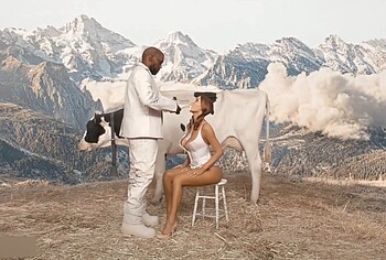 Bianca Censori Hot Lingerie Moment in GEMINI SEASON