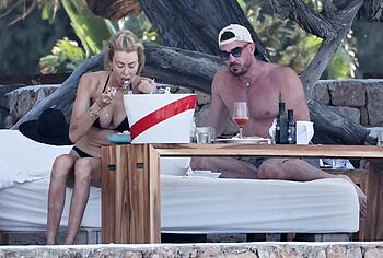 Olivia Attwood Nip Slip And Tiny Bikini Photos