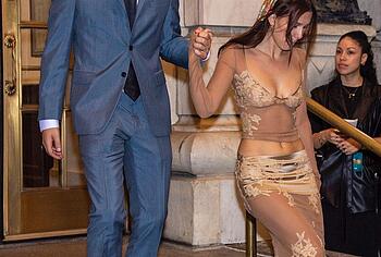 Millie Bobby Brown Flashes Her Nude Tits Through Dress