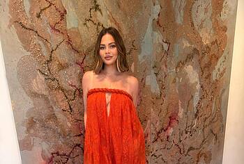 Chrissy Teigen See Through And Boobs Photos