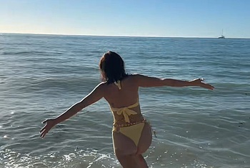 Millie Bobby Brown Flashing Brown Nipples and Bikini Ass Pics
