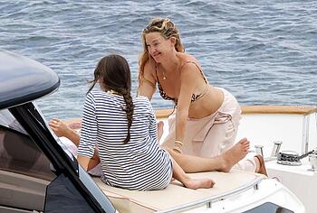 Kate Hudson Relaxing In Tiny Bikini On a Yacht