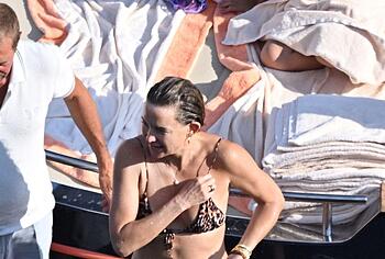 Kate Hudson Relaxing In Tiny Bikini On a Yacht