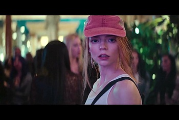 Anya Taylor-Joy Shakes Her Tits Without Bra in Lucky