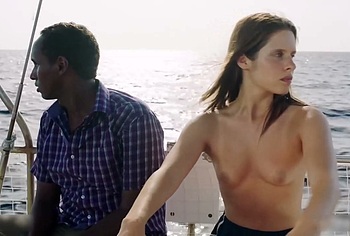 Daphne Patakia Nude Topless Scenes in Everybody Calls Me Mike