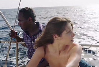 Daphne Patakia Nude Topless Scenes in Everybody Calls Me Mike