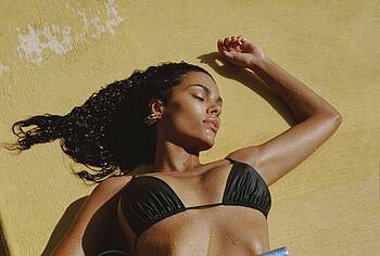 Tina Kunakey Wet Tits And Thong Bikini Photos