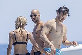 Michelle Hunziker Bikini And Asshole Oops Photos